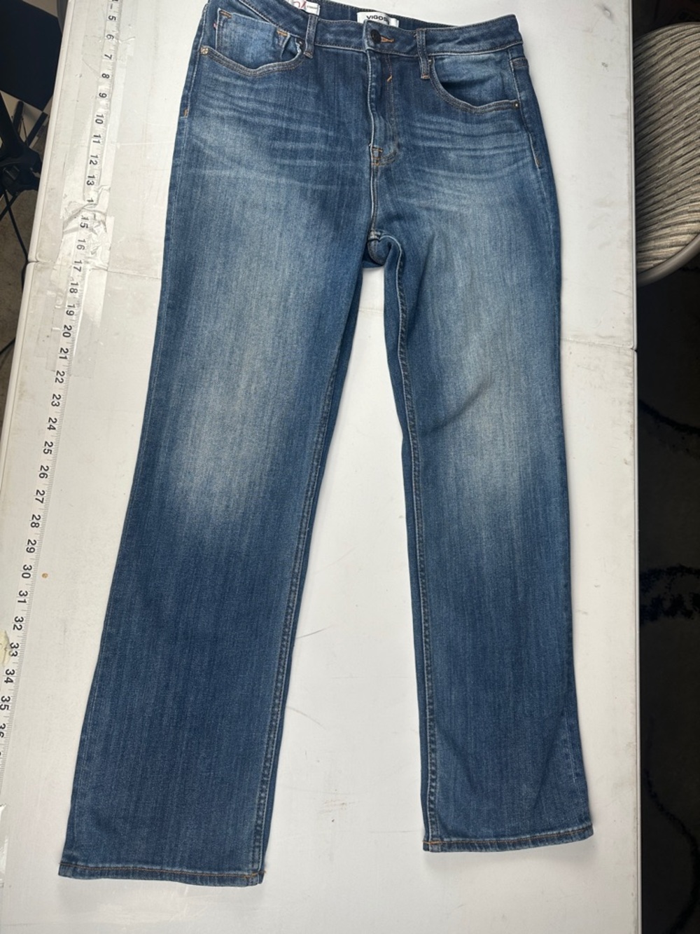 Vigoss Blue Straight-Leg Women's Jeans